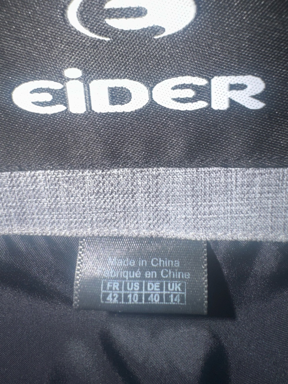 Eider Gray Insulated Ski Jacket Women’s Size 10 - Picture 2 of 6